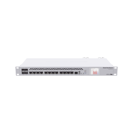 (CCR1036-12G-4S-EM) Cloud Core Router, CPU 36 Núcleos, 12 puertos ...